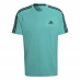 Мужская футболка с коротким рукавом adidas Classic 3 Stripe Sereno T Shirt Mens Mint Rush