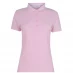 Женская футболка Calvin Klein Golf Sleeve Cotton Polo Shirt Ladies Pale Pink