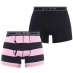 Мужские трусы Jack Wills Multipack Stripe Boxers 2 Pack Pink/Navy