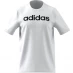 Мужская футболка adidas Essentials Single Jersey Linear Embroidered Logo T-Shirt Mens White / Black