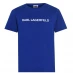 Детская футболка KARL LAGERFELD Junior Boys Basic Print T Shirt BLUE