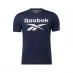 Мужская футболка Reebok Workout Ready Supremium Graphic Tee Mens Vector Navy