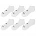 Asics Invisible 6 Pack Socks Junior White