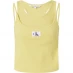 Мужская рубашка Calvin Klein Jeans BADGE RIB DOUBLE LAYER TANK TOP Yellow Sand