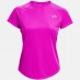 Женская футболка Under Armour Stripe T Shirt Ladies Meteor Pink
