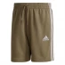 Мужские шорты adidas Essentials 3 Stripe Fleece Shorts Mens Khaki/White