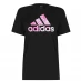 Женская футболка adidas Zebra Logo T Shirt Womens Black/Pink