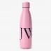 Jack Wills Metal Flask Water Bottle Pink