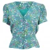 Женская блузка Jack Wills Sallie Puff Sleeve Blouse Green Floral