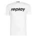 Мужская футболка Replay Retro Logo T Shirt White 001