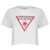 Женская футболка Guess Logo Crop T Shirt White TWHT
