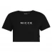 Жіноча футболка Nicce Central Logo Crop  Top Womens Black