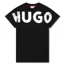 Женская блузка HUGO Girls' Logo Jersey Dress