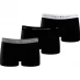 Женские шорты Tommy Hilfiger 3 Pack Signature Boxer Shorts3P TRUNK Black 0UC
