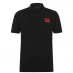 Мужская футболка поло Hugo Dereso Polo Shirt Black 001
