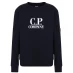 Детский свитер CP COMPANY Boys Lens Logo Sweatshirt Navy 888
