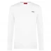 Мужская футболка с длинным рукавом HUGO Derol Long Sleeve T Shirt White 100