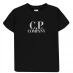 Детская футболка CP COMPANY Boy'S Goggle Logo T Shirt Black 60100