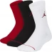 Шкарпетки Air Jordan 3 Pack Crew Socks Juniors Gym Red