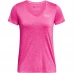 Жіноча футболка Under Armour Tech Twist T Shirt Ladies Rebel Pink