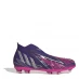 adidas Predator + Junior FG Football Boots Purple/Silver