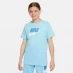 Детская футболка Nike Sportswear T-Shirt Junior Aquarius Blue