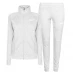 Puma Clean Fleece Tracksuit Womens Grey/White