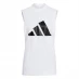 Женская футболка adidas 3Bar Mesh Tank Ladies White