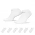 Жіноча білизна Nike Everyday Cushioned Training No-Show Socks (6 Pairs) White