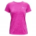 Женская футболка Under Armour Tech Workout T-Shirt Ladies Pink