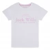 Детская футболка Jack Wills Kids Girls Forstal Logo Script T-Shirt Bright White