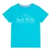Детская футболка Jack Wills Kids Girls Forstal Logo Script T-Shirt Blue Bird