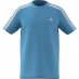 Детская футболка adidas Stripe Essentials T-Shirt Junior Semi Blue/White