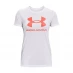 Жіноча футболка Under Armour UA Sportstyle Graphic Short Sleeve White/Orange