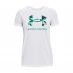 Жіноча футболка Under Armour UA Sportstyle Graphic Short Sleeve White/Neptune