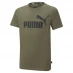 Детская футболка Puma Essentials Logo T Shirt Dark Moss