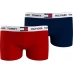 Детское нижнее белье Tommy Hilfiger Tommy Hilfiger 2 Pack Boxer Shorts Red/Navy 0WD