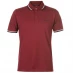 Мужская футболка поло Pierre Cardin Tipped Polo Shirt Mens sale Burgundy