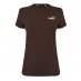Жіноча футболка Puma Small Logo T Shirt Ladies Dark Chocolate