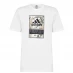 Мужская футболка adidas QT T Shirt Mens White BOS