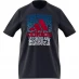 Мужская футболка adidas QT T Shirt Mens Navy Whirl