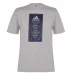 Мужская футболка adidas QT T Shirt Mens Dark Grey Tour