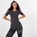 Жіноча футболка USA Pro Fitted Training T-Shirt Charcoal