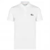 Мужская футболка поло Lacoste Spellout Croc Logo Polo Shirt White 001
