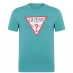 Мужская футболка Guess Logo T Shirt Soft Teal G7DL
