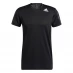 Мужская футболка с коротким рукавом adidas HEAT.RDY 3-Stripes T-Shirt Mens Black