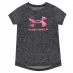 Детская футболка Under Armour Armour Graphic Twist Big Logo Short Sleeve T-Shirt Black/Pink