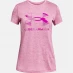 Детская футболка Under Armour Armour Graphic Twist Big Logo Short Sleeve T-Shirt Pink