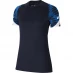 Женская футболка Nike Strike Short Sleeve T Shirt Ladies Obs/Blu/Wht