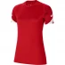 Женская футболка Nike Strike Short Sleeve T Shirt Ladies Uni Red/Wht